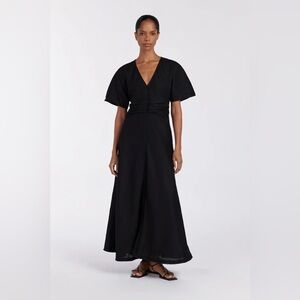 Dissh black midi dress